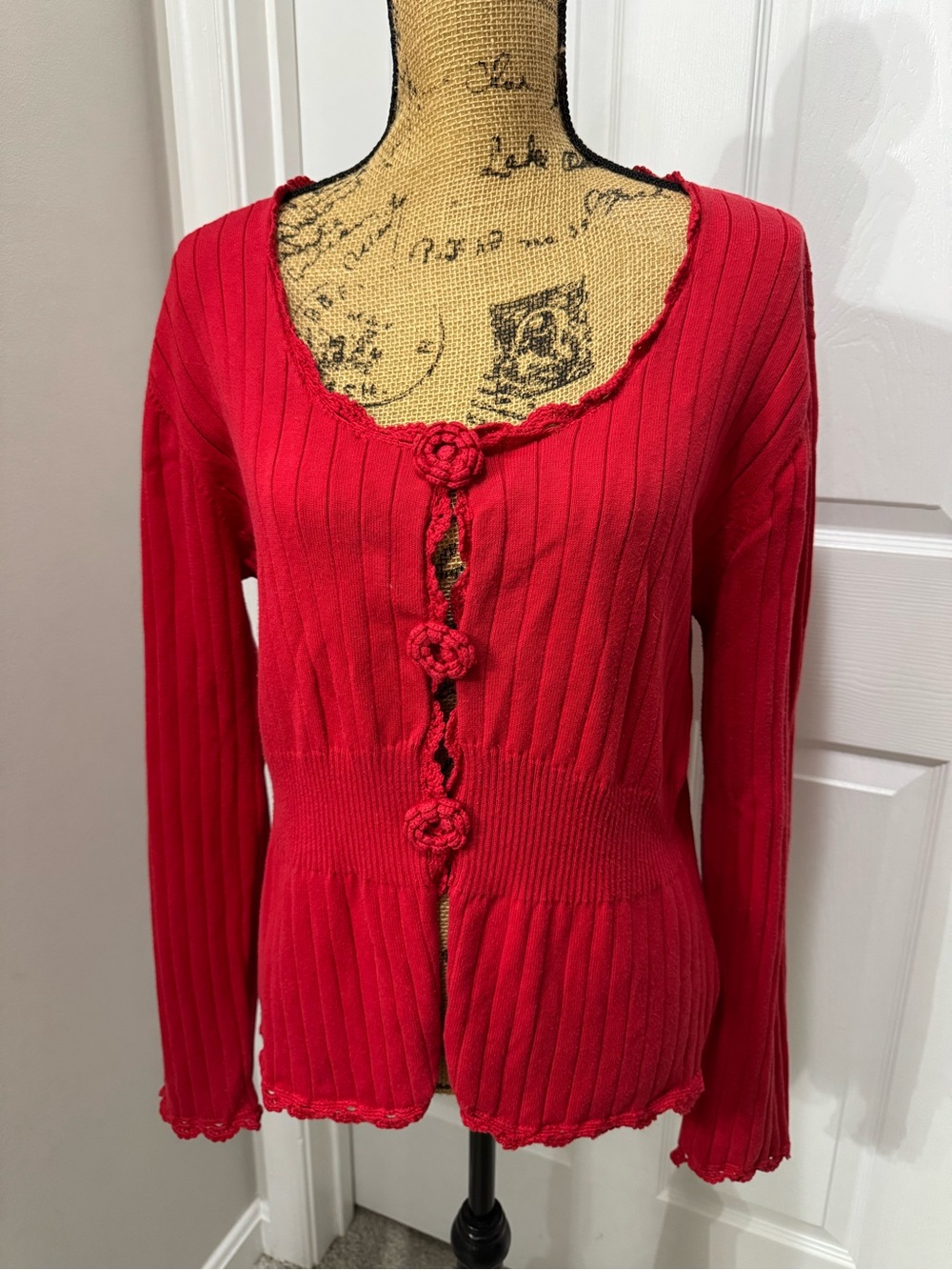 Vintage Ribbed Cardigan